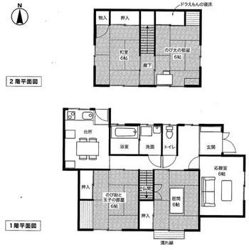 有没有人能画出来大雄的家的户型图