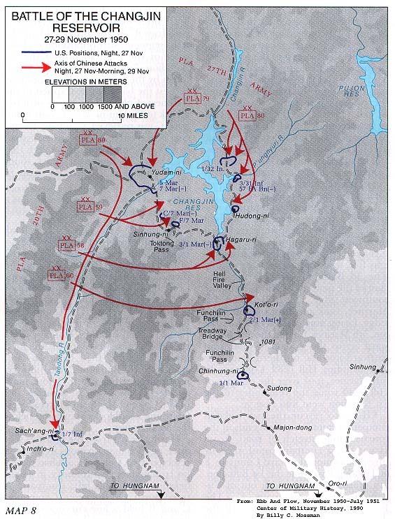 朝鲜战争中长津湖战役中国第九兵团约15万人没有吃下美国陆战一师是真