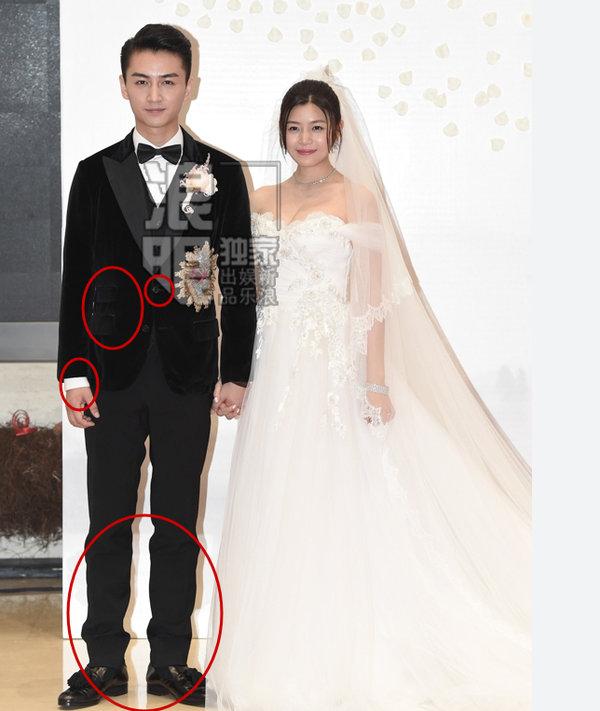 陈晓婚礼上那只能远观不能近看的西装啊