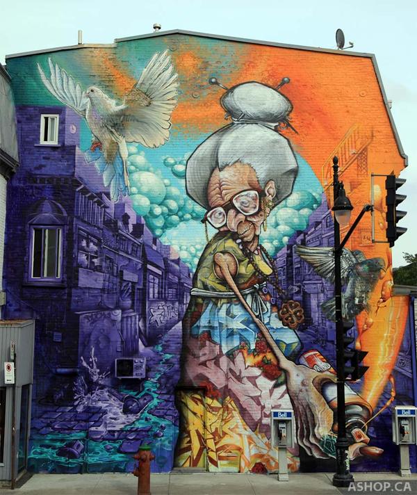 转角爱上艺术!20个惊叹十足的街头墙绘作品