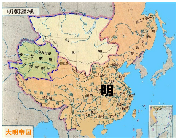 相比明朝,清朝留给中国的领土是增加了,还是减少了,亦