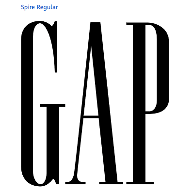 gap 品牌 logo 字体是什么字体?