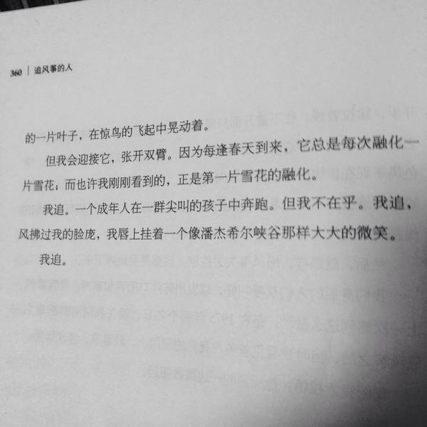 《追风筝的人》中最让你印象深刻的是哪句话?