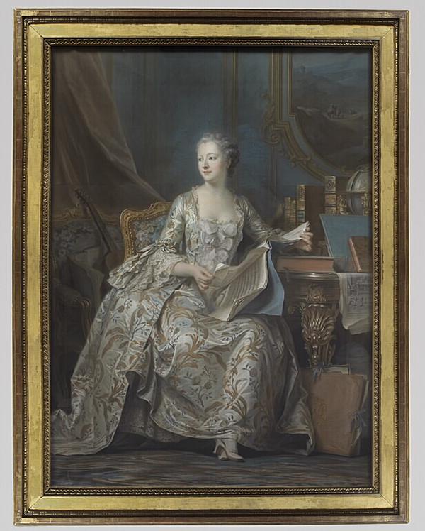 十,《蓬帕杜尔侯爵夫人全身像》,法文名称:portrait en pied de la