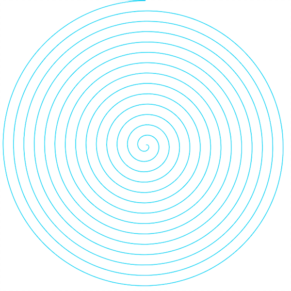 阿基米德螺旋线(等速螺旋线)的画法?