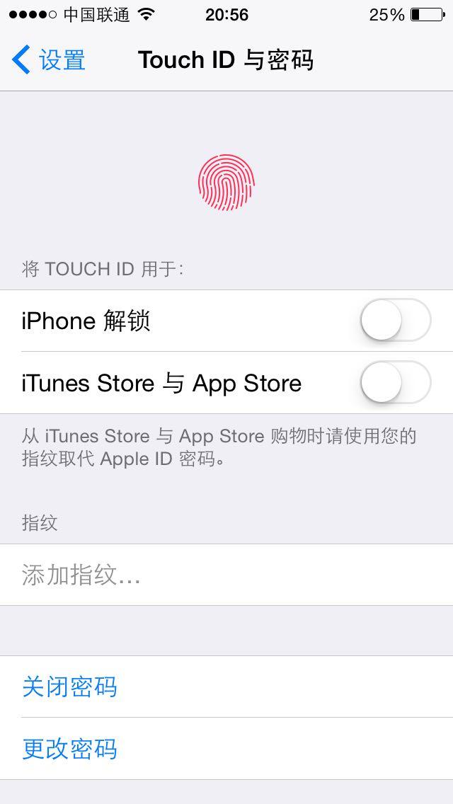 5S用不了指纹解锁 提示无法完成Touch ID设置