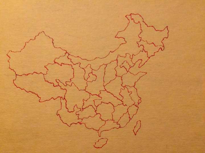 怎么练习画中国地图?图片