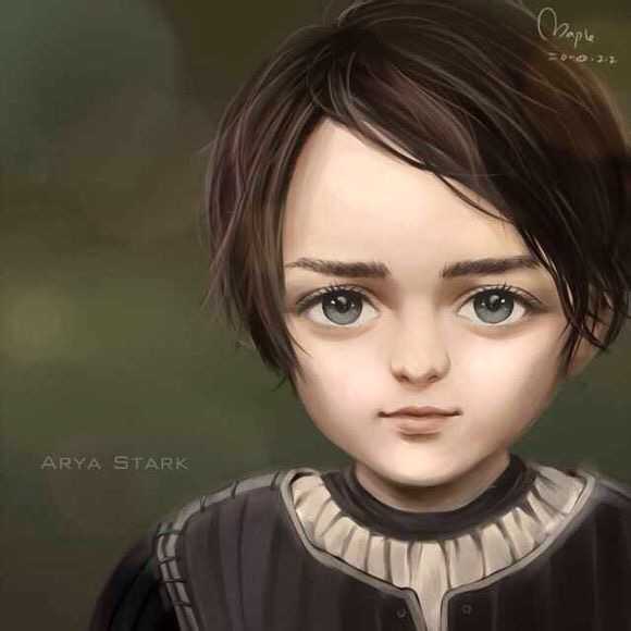 如何评价《冰与火之歌》中的艾莉亚·史塔克(arya stark)?