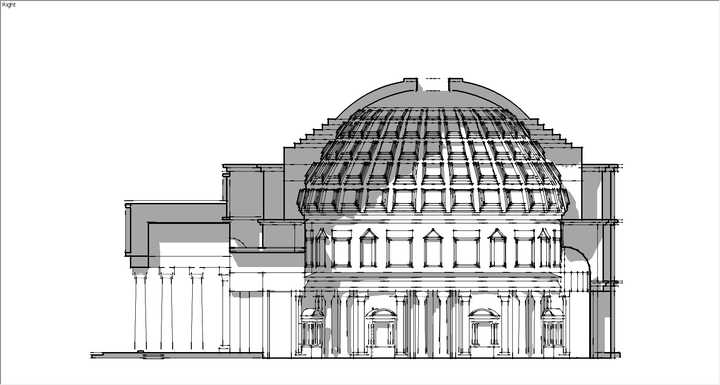 像罗马万神庙这样的顶部敞开式建筑,下雨时怎么办?