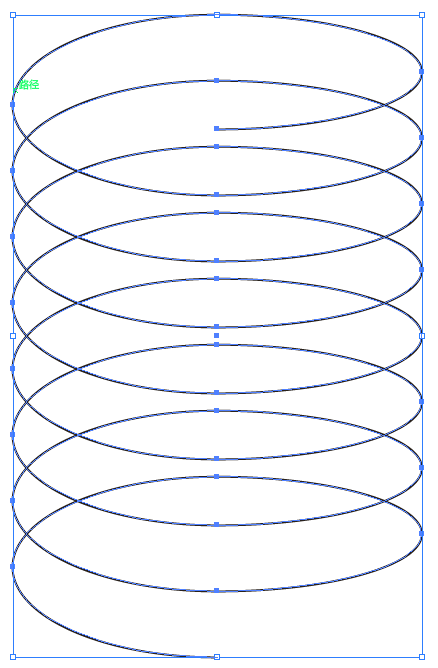 ai怎么做这种螺旋轨迹(如图?