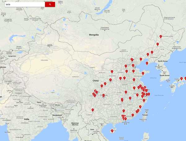 这是中国到2016年底将会建成的超级充电站