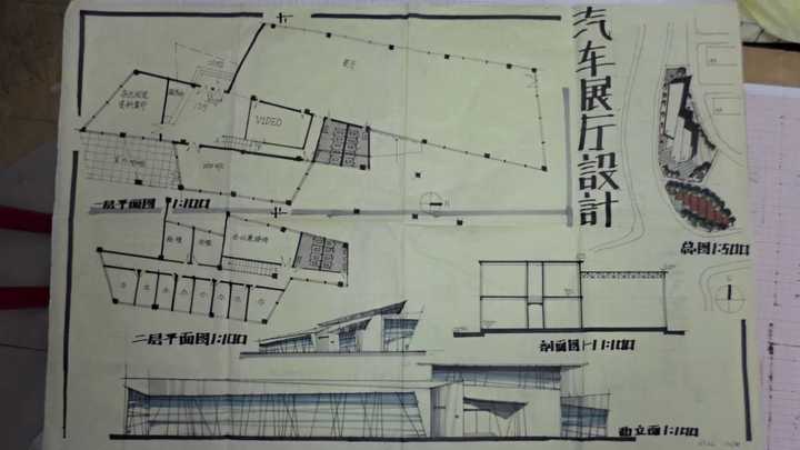 建筑快题中如何快速绘制立面图剖面图以及效果图?