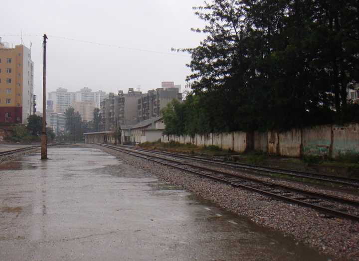 麻园站的站场,拍摄于 2008 年
