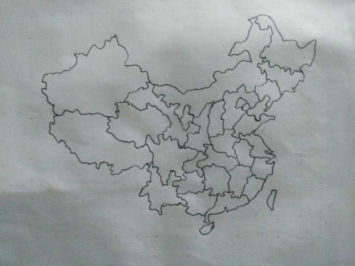 中国地形地图简笔画,中简笔画地形,中图片简笔画_大山谷图库