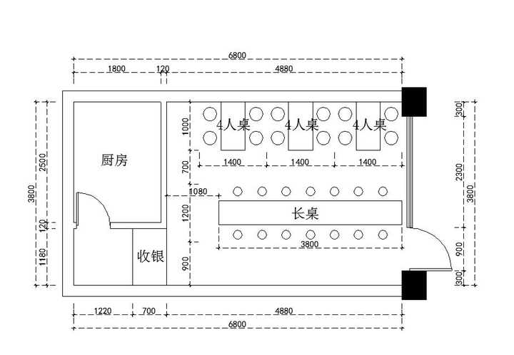 快餐店的座位数量和布局是怎样设计的?