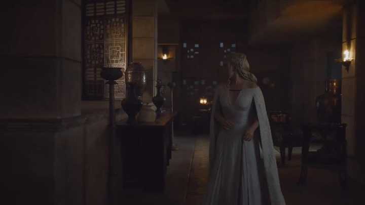 《权力的游戏》第五季第十集中,龙女见到卡奥的骑兵时