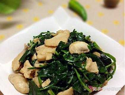 7,油煮鸡肉蘑菇菠菜