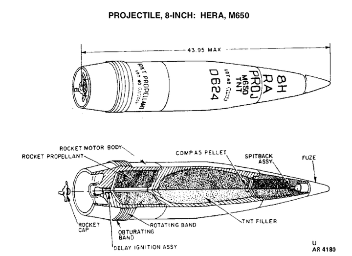 现在军队用的203mm榴弹炮的炮弹,装药量有多大?多少kg