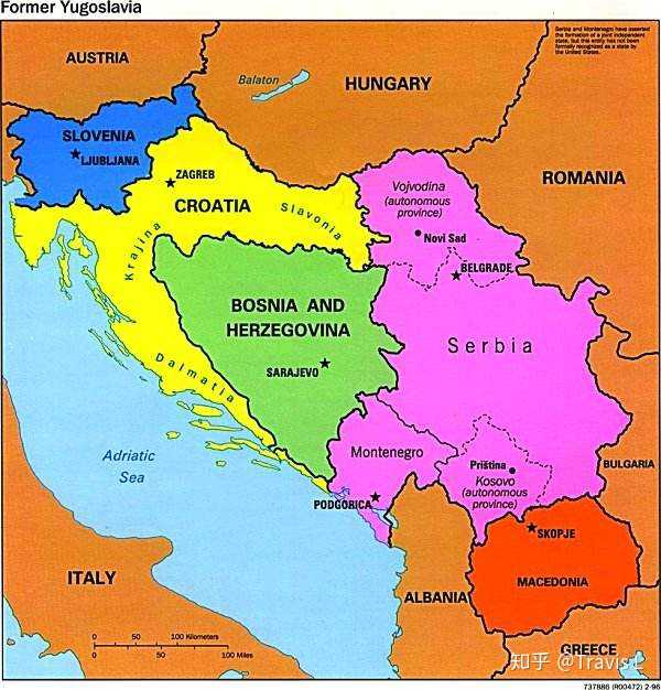 看见塞尔维亚的位置没?是不是跟瑞士很像?