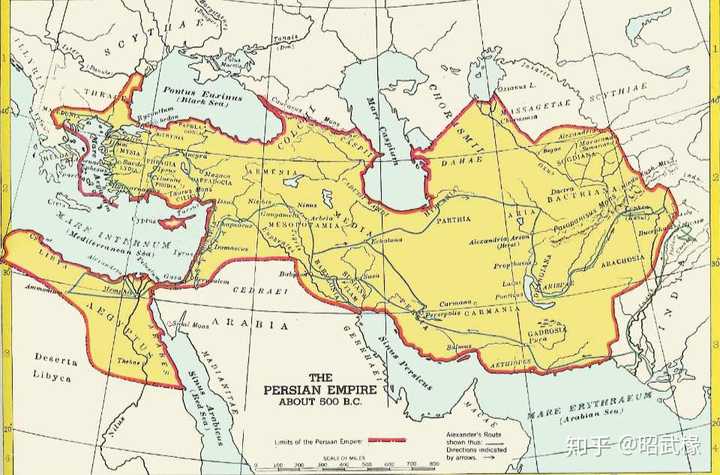 古代波斯帝国大致包含现在的哪些地区?