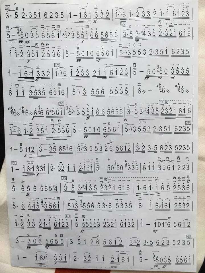 笛子曲谱,有知道这个是哪首歌的吗?