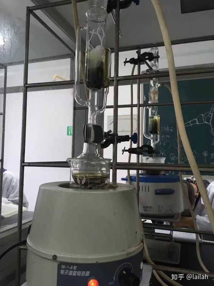 这是大学化学中有名的一个实验,从茶叶中提取咖啡因,这个实验做完了