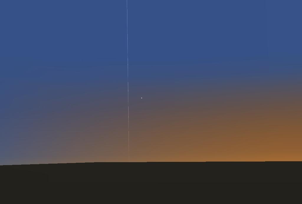 土星北半球天空,可以见巨大的土星环.