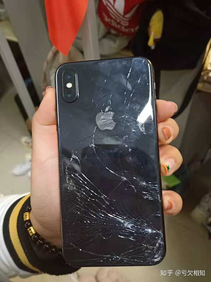 iphonex这种程度的后盖碎了换玻璃多少钱