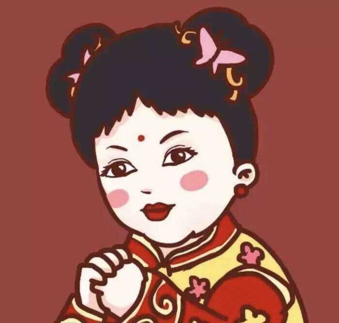 微信头像是红色的中国传统的服饰的是情侣头像吗?