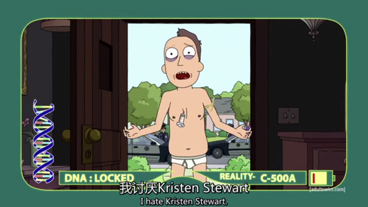 为什么rickandmorty里jerrybang的选择是kristenstewart