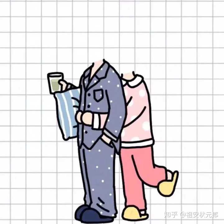有没有好看的双人无头小人抠图素材?