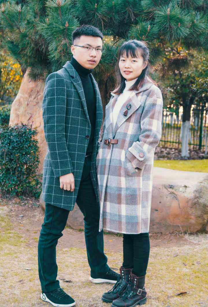 跨年那天和老婆合影了.