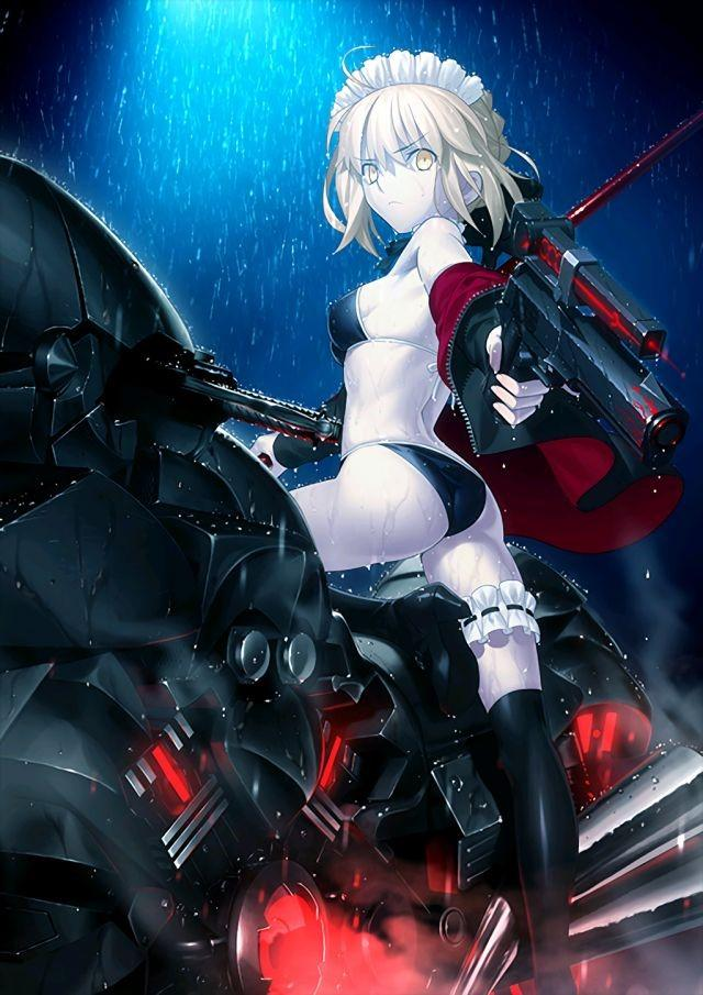 对敌方扫射 一击起源弹 阿尔托莉雅 潘德拉贡【alter】(rider)(泳装)