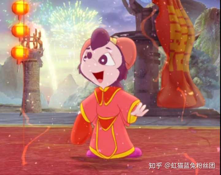 下图是虹猫灵儿婚礼中的灵儿