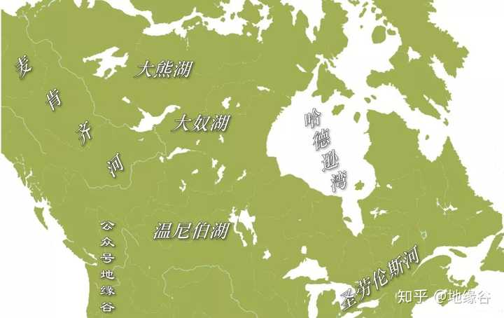 大熊湖,是加拿大最大的内陆湖泊,面积 3万平方公里.