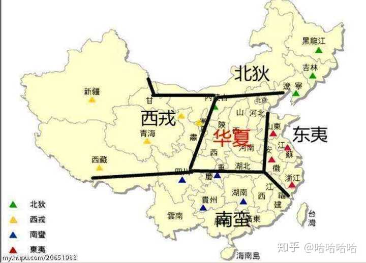 华夏民族既然住在中央,当然是"中国".