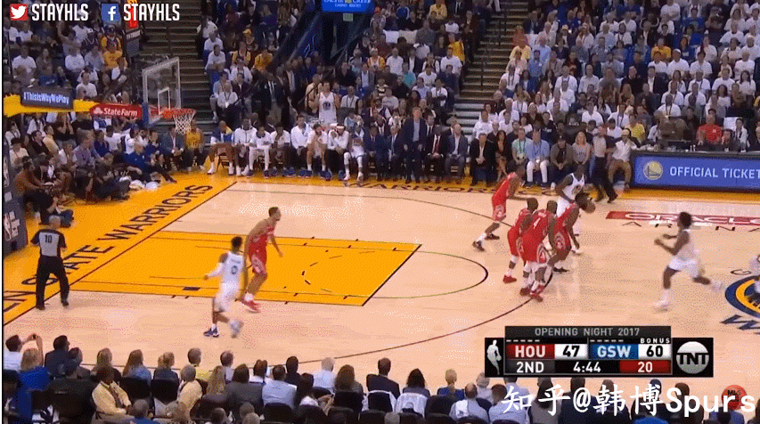 当格林策应,库里杜兰特汤普森全都快下的时候,防守球队究竟要怎么选择