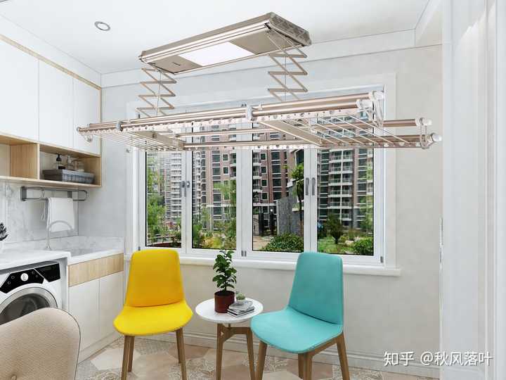 怎样处理晾衣架(晒衣服)与阳台整体风格的冲突?