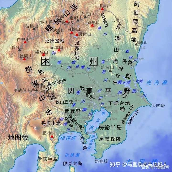 我们以这张地图为例,来看一下越后地区南下争夺关东所面临的困难.