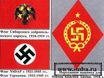就是升万字旗,行对着太阳(卐号)行举手礼,后来罗森堡把这些带入纳粹党