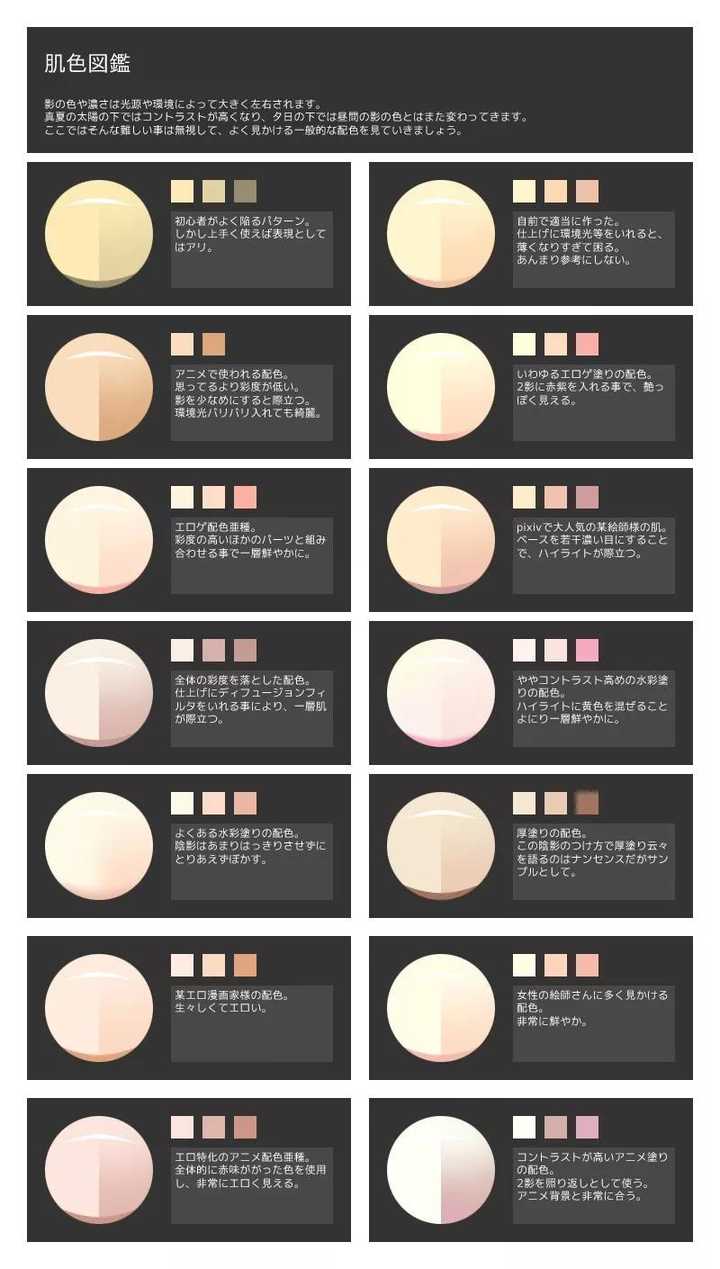 建议多看看色卡,新手就不要拿来吸色哦