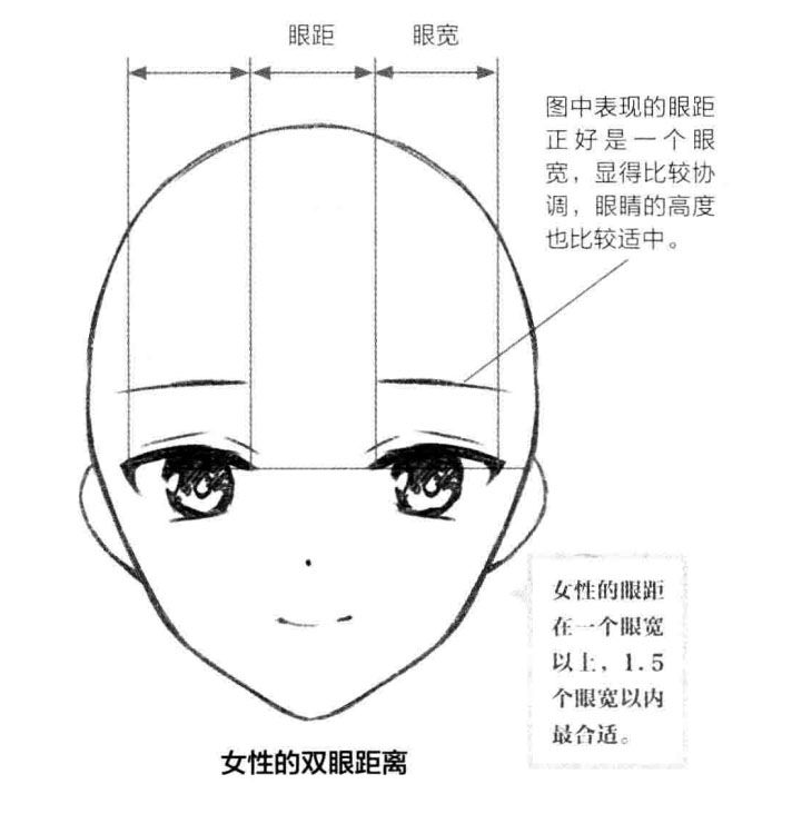 双眼的距离对面部五官的比例有很大的影响,当眼距发生变化的时候