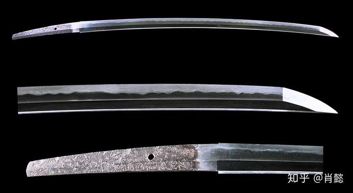但是真正的日本刀的刃纹是贯穿整把刀的 我说你没有接触过真正的日本
