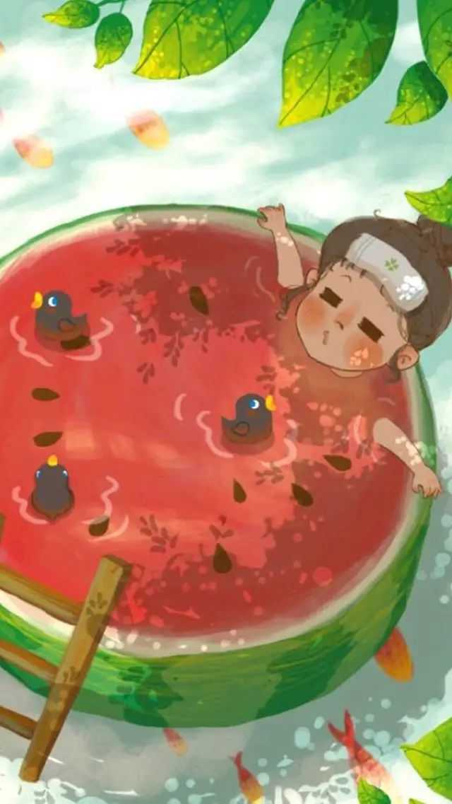 有没有这种看起来就很凉快的壁纸啊?