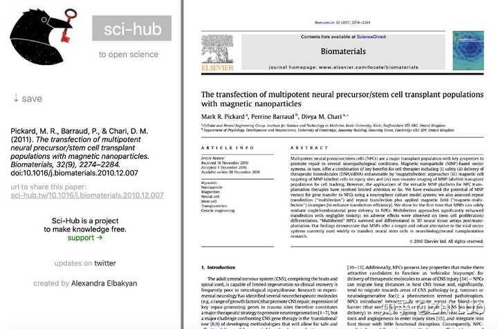 利用doi从sci-hub获取全文