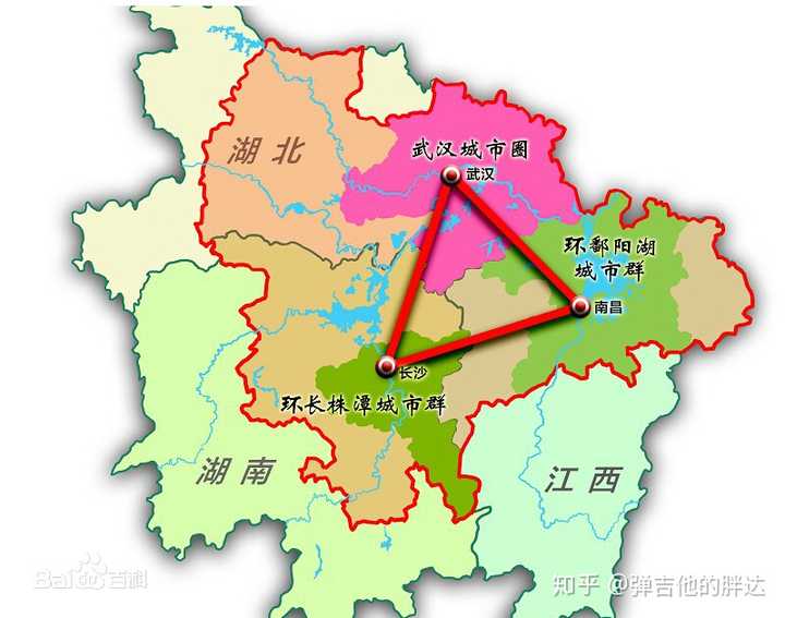 洞庭湖,鄱阳湖水系以长江,湘江而联系交流,三省合同一力发展,进步共同