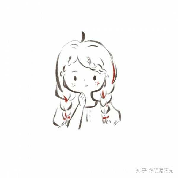 有没有简单可爱的用线条画的头像?