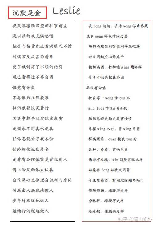 哥哥的《沉默是金》