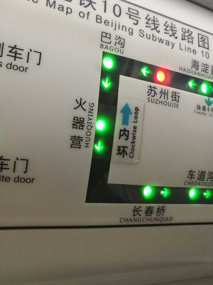 北京地铁10号线的外环,内环到底是什么意思?