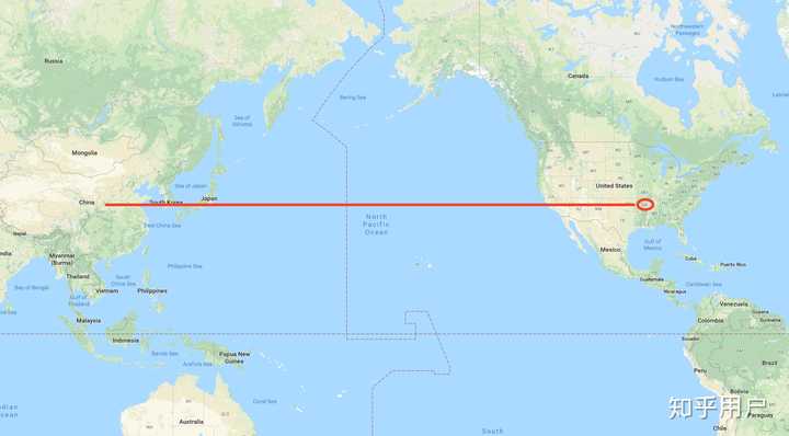 相反,因为地磁北极在加拿大,相邻的美国就处于磁纬偏高的地方.